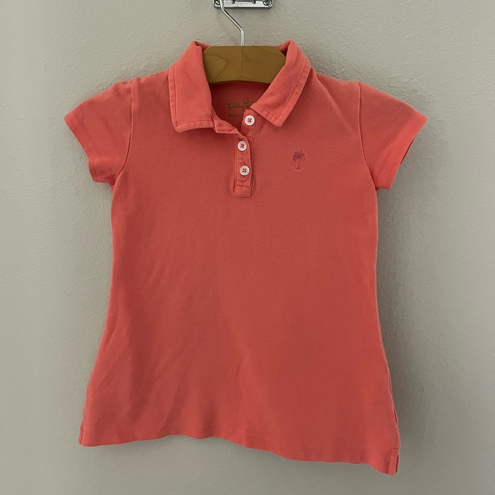 Lilly Pulitzer Girls XS (2-3) Coral Cotton Dress